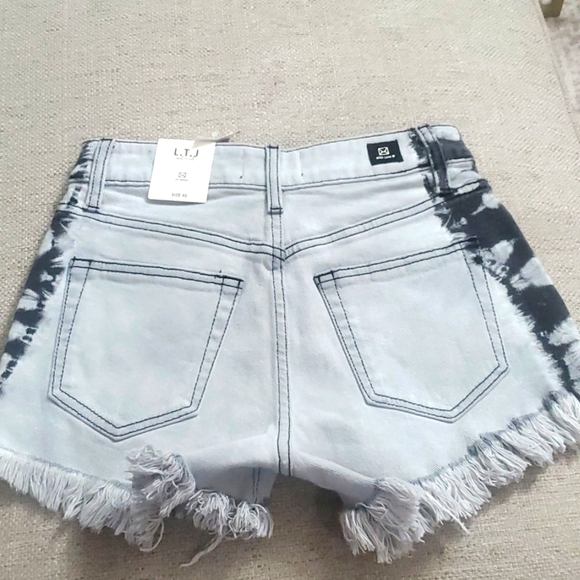Letter To Juilet Los Angeles High waisted Jeans Shorts Gray nwt - Picture 7 of 8